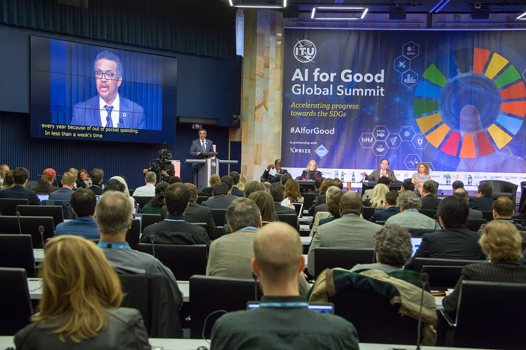 Die AI for Good Veranstaltung mit einer Podiumsdiskussion 